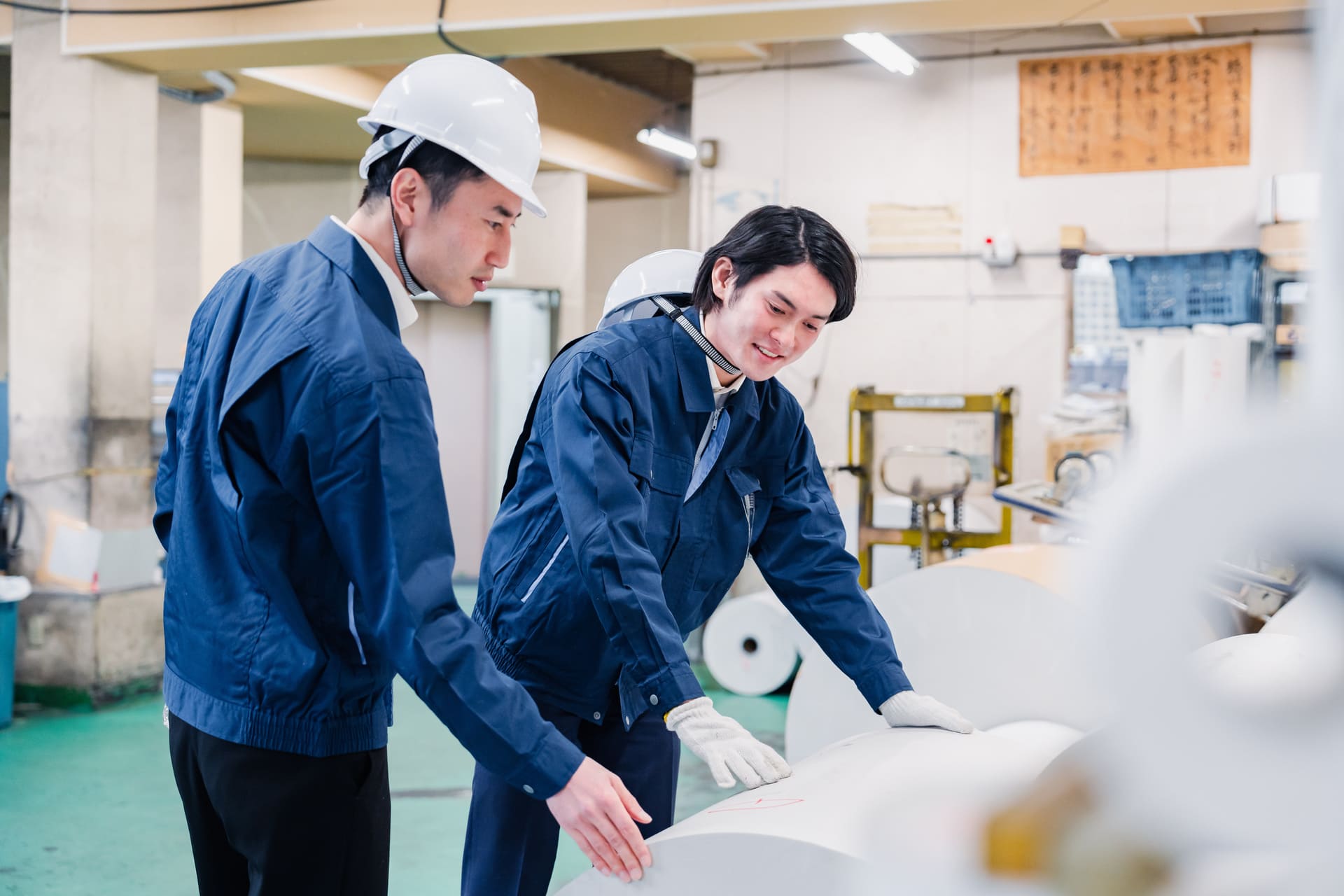 印刷工場の様子